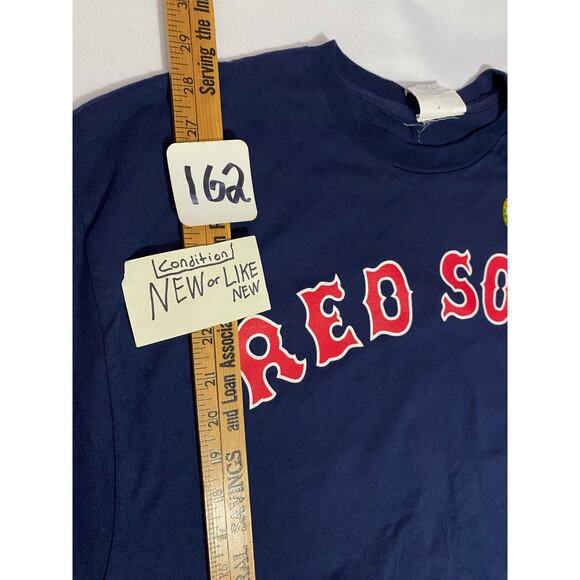Vintage Majestic MLB Boston Red Sox #46 Jacoby Ellsbury Blue T Shirt Large 2007 - Picture 4 of 10